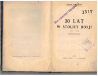 Zdjęcie nr 2 okładki Jacyna Jan 30 lat w stolicy Rosji (1888-1918). Wspomnienia. 