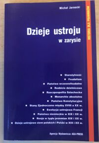 Miniatura okładki Jarnecki Michał Dzieje ustroju w zarysie. /Historia dla prawników/
