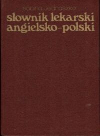 Miniatura okładki Jędraszko Sabina Słownik lekarski angielsko-polski.