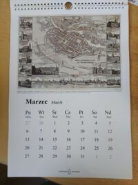 Zdjęcie nr 4 okładki Kalendarz na 2023 rok. 12 reprodukcji przedwojennych map Wrocławia. 