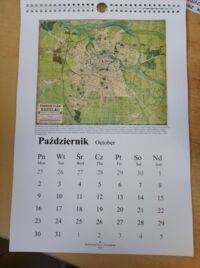Zdjęcie nr 11 okładki Kalendarz na 2023 rok. 12 reprodukcji przedwojennych map Wrocławia. 