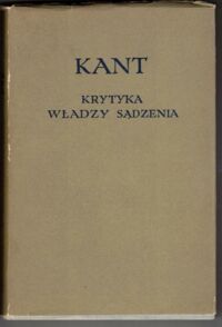 Miniatura okładki Kant Immanuel Krytyka władzy sądzenia. /Biblioteka Klasyków Filozofii/
