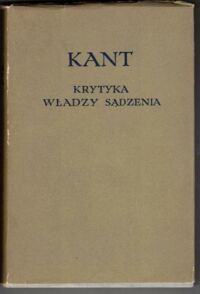 Zdjęcie nr 1 okładki Kant Immanuel Krytyka władzy sądzenia. /Biblioteka Klasyków Filozofii/