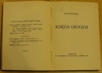 Zdjęcie nr 2 okładki Kasprowicz Jan Księga ubogich.