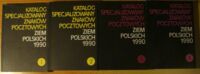 Zdjęcie nr 1 okładki  Katalog specjalizowany znaków pocztowych ziem polskich 1990. Część 1-4.