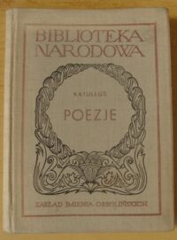 Miniatura okładki Katullus Poezje. /Seria II. Nr 105/