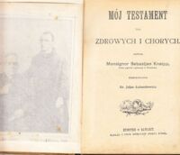 Miniatura okładki Kneipp Sebastjan Mój testament dla zdrowych i chorych.