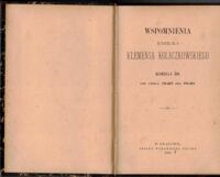 Miniatura okładki Kołaczkowski Klemens Wspomnienia jenerała Klemensa Kołaczkowskiego. Księga III. Od roku 1820 do 1830.