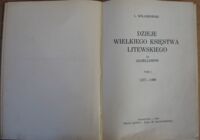 Miniatura okładki Kolankowski L. Dzieje Wielkiego Księstwa Litewskiego za Jagiellonów. Tom I 1377-1499.