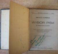 Miniatura okładki Kopernik Mikołaj Wybór pism w przekładzie polskim. Seria I. Nr 15/