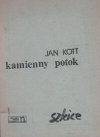 Miniatura okładki Kott Jan Kamienny potok. Szkice.