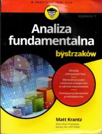 Miniatura okładki Krantz Matt Analiza fundamentalna dla bystrzaków.