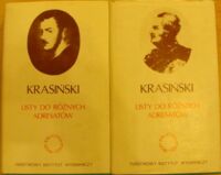 Zdjęcie nr 1 okładki Krasiński Zygmunt Listy do różnych adresatów. Tom I/II. /Biblioteka Prozy i Poezji/