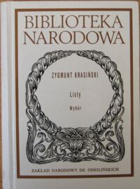 Miniatura okładki Krasiński Zygmunt Listy. Wybór. /Seria I. Nr 282/