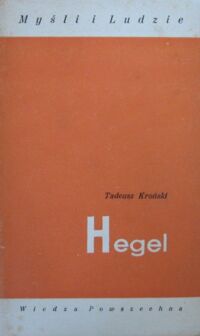 Miniatura okładki Kroński Tadeusz Hegel. /Myśli i Ludzie/
