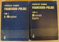 Zdjęcie nr 1 okładki Kupisz Kazimierz, Kielski Bolesław Podręczny słownik francusko-polski z suplementem. T.I-II.