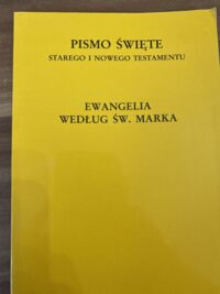 Miniatura okładki Langkammer Hugolin OFM /tłum., wstęp i komentarz/ Ewangelia według św. Marka. /Biblia Lubelska/