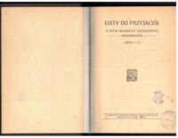 Miniatura okładki  Listy do przyjaciół o życiu młodzieży szczególnie akademickiej zebrał T. B. 