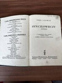 Zdjęcie nr 1 okładki Ludwig Emil Syn człowieczy. Powieść.