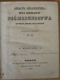 Zdjęcie nr 2 okładki Łukaszewicz Lesław Rys dziejów piśmiennictwa polskiego.