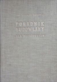 Miniatura okładki Mączeński Zdzisław Poradnik budowlany dla architektów.
