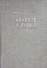 Miniatura okładki Mączeński Zdzisław Poradnik budowlany dla architektów.