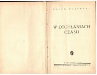 Miniatura okładki Majewski Erazm W otchłaniach czasu.