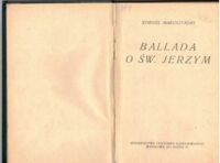 Zdjęcie nr 2 okładki Makuszyński Kornel Ballada o św. Jerzym.
