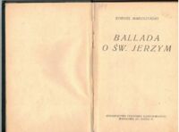 Zdjęcie nr 2 okładki Makuszyński Kornel Ballada o św. Jerzym.