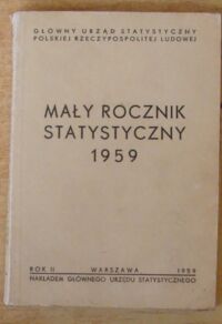 Miniatura okładki  Mały rocznik statystyczny 1959.