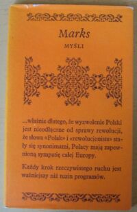 Miniatura okładki Marks Karol Myśli. /Biblioteczka Aforystów/