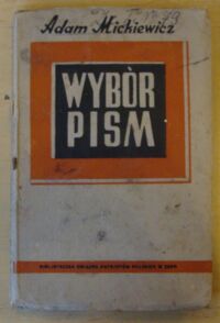 Miniatura okładki Mickiewicz Adam Wybór pism.