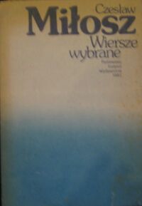 Miniatura okładki Miłosz Czesław Wiersze wybrane.