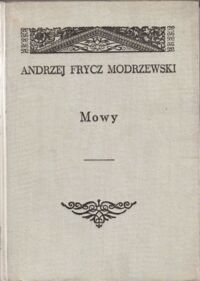 Miniatura okładki Modrzewski Andrzej Frycz Dzieła wszystkie. Tom II: Mowy. 