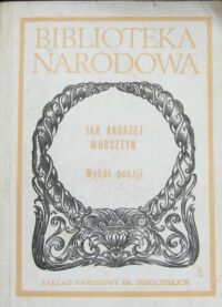 Miniatura okładki Morsztyn Jan Andrzej (Morstin) Wybór poezji. /Seria I. Nr 257/