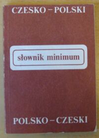 Zdjęcie nr 1 okładki Muller Jarosław Słownik minimum czesko-polski polsko-czeski.