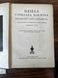 Miniatura okładki Norwid Cyprian Kamil Dzieła Cyprjana Norwida. Drobne utwory poetyckie - poematy - utwory dramatyczne - legendy, nowele, gawędy - przekłady - rozprawy wierszem i prozą. Wydał, objaśnił i wstępem krytycznym poprzedził Tadeusz Pini.
