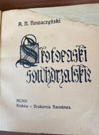 Zdjęcie nr 1 okładki Nowaczyński Adolf Skotopaski sowizdrzalskie.