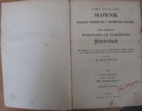 Zdjęcie nr 3 okładki  Nowy dokładny słownik polsko-niemiecki i niemiecko-polski. I. Polsko-niemiecki.