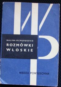 Miniatura okładki Ochęduszko Halina Rozmówki włoskie.