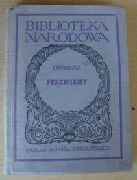 Miniatura okładki Owidiusz  Przemiany. /Seria II. Nr 76/