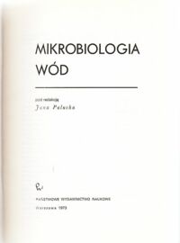 Miniatura okładki Paluch Jan /red./ Mikrobiologia wód.