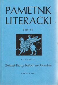 Miniatura okładki  Pamiętnik Literacki. Tom VI.