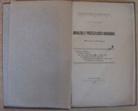 Zdjęcie nr 1 okładki Paśnik Jan Obrazki z przeszłości Krakowa. Serya druga. /Biblioteka Krakowska/