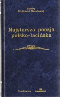 Miniatura okładki Plezia Marian / opr./ Najstarsza poezja polsko-łacińska. (do połowy XVI wieku). /Skarby Biblioteki Narodowej/.