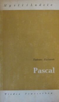 Zdjęcie nr 1 okładki Płużański Tadeusz Pascal. /Myśli i Ludzie/