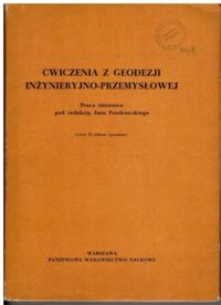 Zdjęcie nr 3 okładki Ponikowski Jan /red./ Ćwiczenia z geodezji inżynieryjno-przemysłowej. Część I-II w 3 wol.