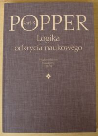 Miniatura okładki Popper Karl R. Logika odkrycia naukowego.