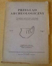 Miniatura okładki  Przegląd Archeologiczny. Tom XII. Rocznik 34 1959.