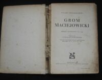 Zdjęcie nr 2 okładki Przyborowski Walery /ilustr. Stanisław Batowski/ Grom maciejowicki. powieść historyczna z R.1794.
